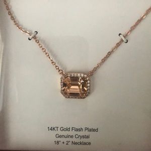 3 for $10 Sale - 14kt Gold plated Genuine Crystal necklace